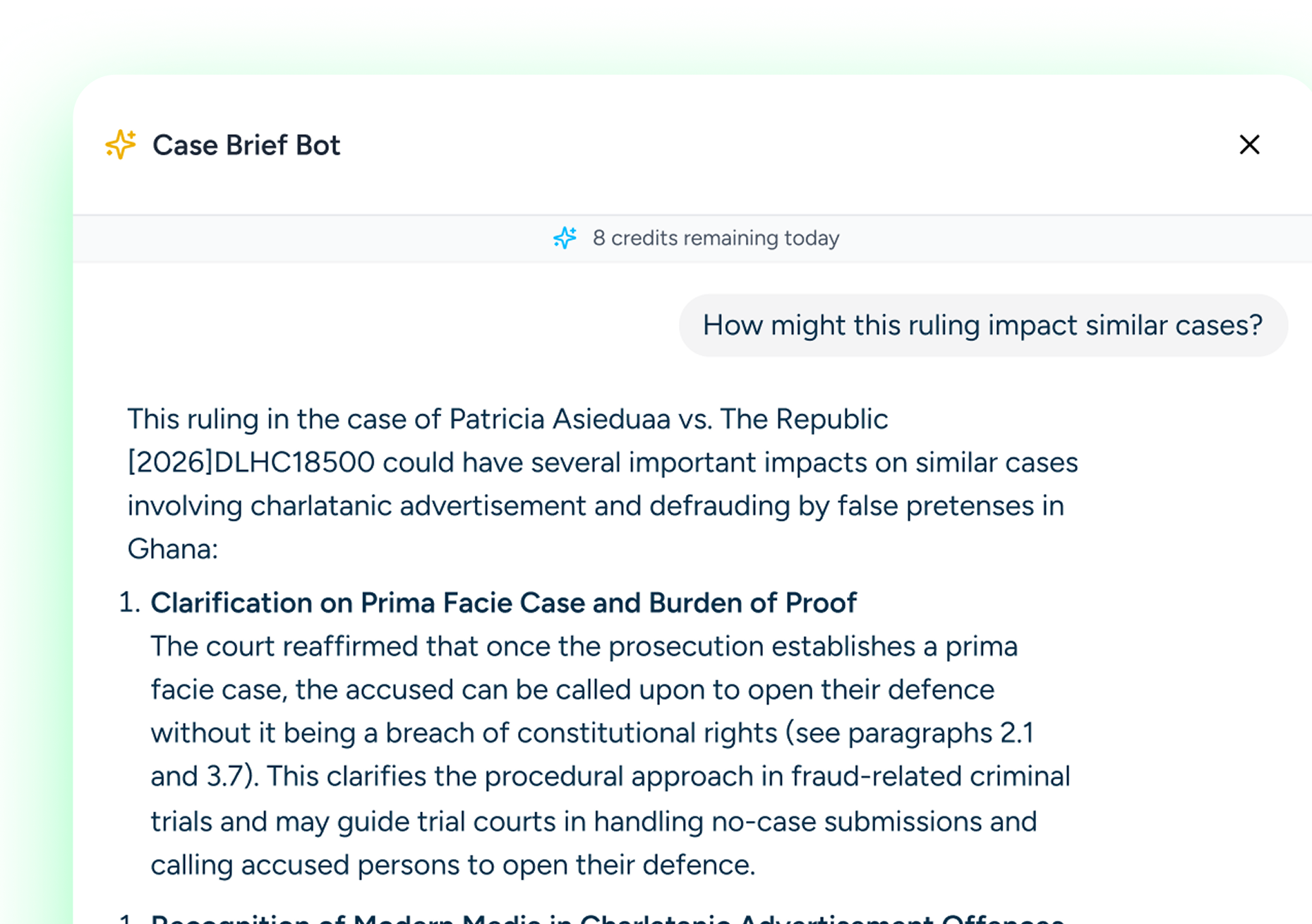 Ask Questions About A Case